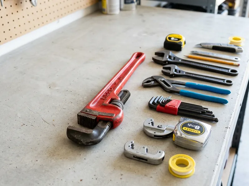 Professional plumbers in Long Lake, WI equipped with top-tier tools for residential and commercial plumbing services.